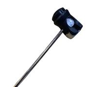 QUXVUIS Maza de pedal de bombo de acero inoxidable de doble cara para