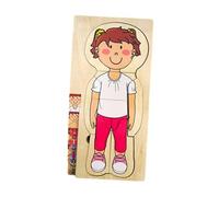 QUXVUIS Mejora la resolución de Problemas con Estos Atractivos Rompecabezas de para Madera para niños pequeños. Rompecabezas educativos del Cuerpo Humano y la coordinación Ojo-Mano. Los para Madera