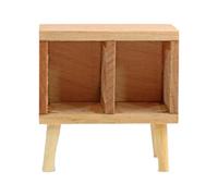 QUXVUIS Mesita de Noche de para Madera en Miniatura, Mueble para mejoras del hogar, Armario, Auxiliar, mesita de Noche, Armario, casa de muñecas,