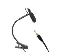 QUXVUIS Micrófono de saxofón con clip y conectividad XLR profesional para instrumento que garantiza un audio confiable para transmisiones y entrevistas Micrófono de cuello de, Negro, L3