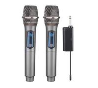 QUXVUIS Micrófono UHF inalámbrico para Envolver Que Proporciona un Agarre cómodo. Receptor de Sonido Claro Que Proporciona más Comodidad