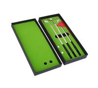 QUXVUIS Mini Golf Club Pen Set Flag Desktop Simulated Golf Putting Green Balls Table Decor Bolígrafo para el hogar y la Oficina