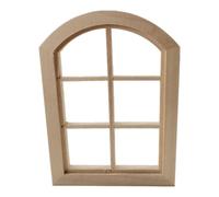 QUXVUIS Mini Muebles de para Madera para casa de muñecas, Accesorio para Ventana, Adorno Decorativo 6 Rejillas Que Ofrece infinitas oportunidades para Aventuras Infantiles. Adorno Decorativo para
