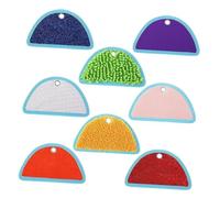 QUXVUIS Mini tapetes sensoriales confiables, mosaicos texturizados variados, divertidos juegos de exploración táctil para pequeños estudiantes, que ayudan a los adolescentes a sentir el sentido través