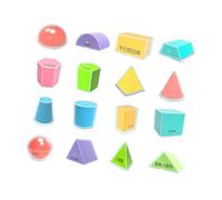 QUXVUIS Modelos geométricos Atractivos Juguetes didácticos Bloques sólidos geométricos Ayudas para el Aprendizaje en el Aula Artesanía de precisión para una Mejor