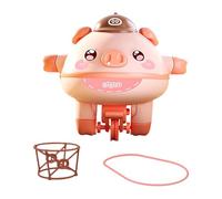 QUXVUIS Monociclo de Juguete novedoso para Caminar sobre la Cuerda Floja Que Mantiene a los niños entretenidos Mientras Mejora la coordinación física y el Equilibrio. Cerdito , Rosa