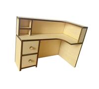 QUXVUIS Muebles en Miniatura de Juguete versátiles para casa de muñecas 1/12. en Miniatura de para Madera. Escritorio Que añade Estilo a Cualquier Espacio.