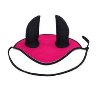 QUXVUIS Orejeras de Caballo de Malla Suave y cómoda, Correa práctica para facilitar el, Suministros ecuestres Que evitan el desprendimiento, Rosa roja