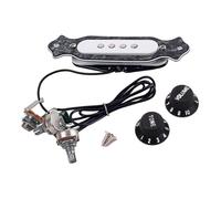 QUXVUIS Pastilla de boca Transductor acústico eléctrico Bobina de cobre Pastilla magnética Rendimiento silencioso sensibilidad garantizada Clip Volumen boca Amplificación tono