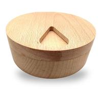 QUXVUIS Pastillero de 7 días, contenedor de tabletas de Para madera Natural, dispensador de especias y hierbas, estuche organizador con compartimentos, accesorios de oficina