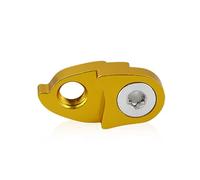 QUXVUIS Patilla de Cambio Trasera para Bicicleta, Extensor de Color aleación Aluminio, Gancho Trasero Metal, Accesorios Montaje para Mantenimiento Ciclismo, Oro