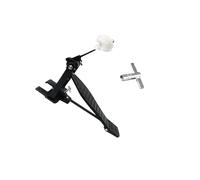 QUXVUIS Pedal de práctica con transmisión por cadena que ofrece un sonido rítmico completo. Excelente para bateristas principiantes y profesionales. Bombo portátil de un, Negro, 26x15x10cm