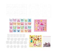 QUXVUIS Pegatinas de Bricolaje para niños, Reutilizables, para Hacer Manualidades, Juguetes, Actividades colaborativas Divertidas, educar a jóvenes Mentes Creativas, Pegatinas