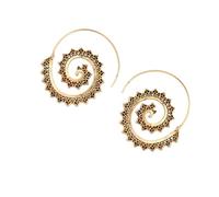QUXVUIS Pendientes circulares en forma de remolino, decoraciones para mujer, diario, colgante para colgar en la oreja, accesorios populares, pendientes colgantes para la playa, Tipo8