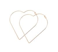 QUXVUIS Pendientes de aleación de 2 piezas para mujer, estilo Simple, decorativos, galvanizados, que no se desvanecen, para niñas, señoras, pendientes, adorno de joyería, Forma de corazón, Oro