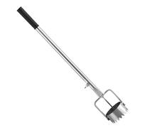QUXVUIS Perforadora de película con mango ajustable para un agarre cómodo, herramienta agrícola de metal para la siembra en invernaderos con película plástica. , Diámetro 11.5 cm