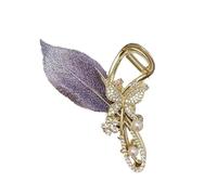 QUXVUIS Pinza de pelo de plátano Metal, accesorios para el cabello sujeción segura para mujeres y niñas, pinzas para el cabello flor mariposa para mujer, do