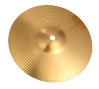 QUXVUIS Platillo Crash de Cobre para Jazz Drum. Platillo de aleación latón alto rendimiento, diseñado para bateristas principiantes, estudiantes y profesionales. Piezas, Amarillo, 16 pulgadas