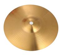 QUXVUIS Platillos de batería pulidos para bateristas principiantes. Platillo de práctica versátil. Muy adecuado para todos los niveles habilidad. Rendimiento choque, Amarillo, 6 pulgadas