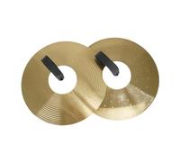 QUXVUIS Platillos de mano de aleación. Ligeros y resistentes, ideales para escuelas de danza tradicional y actividades escénicas, así para entrenamiento musical. La banda, Dorado, 200 mm
