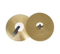 QUXVUIS Platillos para batería para principiantes Platillos resistentes Complemento para cualquier sala de música Para jóvenes músicos aspirantes Actuación de choque, Dorado, 12 pulgadas