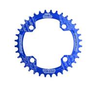 QUXVUIS Platos Anchos y Estrechos, Rueda de Cadena Ligera a Prueba de Herrumbre, círculo Bicicleta, Piezas Placa Dientes Resistencia con Pernos piñón, Azul