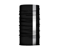 QUXVUIS Poliéster Reflectante Cuello Polaina Verano portátil a Prueba de Viento a Prueba de Polvo Protector Facial Ciclismo Senderismo Bufanda Repuesto, Negro