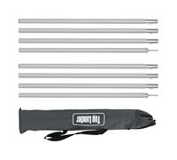 QUXVUIS Poste de lona de aluminio resistente con longitud ajustable para acampar, refugios, toldos para exteriores, senderismo, sol, carpa lona aluminio, poste para moscas, toldo, refugio.