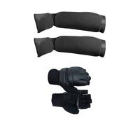 QUXVUIS Protector de espinilla Resistente a Impactos para Empeine de Muay Thai, Kickboxing, Sparring, protección de piernas, Color Negro, Equipo de protección Duradero. , Negro , L