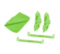 QUXVUIS Protectores de Cuchillas para Patines de Hielo diseñados para Patinaje artístico. Ofrecen una Cobertura Esencial y una Mayor Durabilidad para Todo, Verde, 32cm