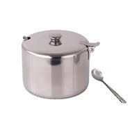 QUXVUIS Recipiente de azúcar y chile con tapa, sal, pimienta, condimento, bote de almacenamiento, caja organizadora botellas, recipientes cocina, Gadget