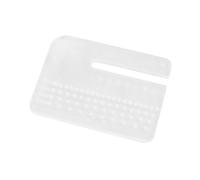 QUXVUIS Regla acrílica premium con escala precisa y fácil de usar para trabajos de bricolaje en cuero y posicionamiento. Tirador 4 mm. Regla distancia corte redondeada acrílico. Reglas