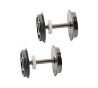 QUXVUIS Ruedas de Carro de Tren eléctrico de Alto Rendimiento, Metal, Que garantizan Resistencia a Largo Plazo y características de bajo Ruido, Modelo a Escala HO 1:87,