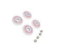 QUXVUIS Ruedas para Patines en línea con Luces LED de 72 mm, 76 mm y 80 Que Brillan en la Oscuridad (4 Unidades), Rojo, 76mm