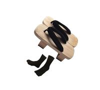 QUXVUIS Sandalias de apartamento, zapatillas de moda, zapatos casuales japoneses, zapatillas de zueco ligeras y cómodas para casa y dormitorio con calcetín Tabi, chanclas de, Talla UE 45