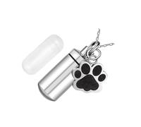 QUXVUIS Servicios de Recuerdo para urnas de Cenizas de Mascotas. Urnas para Gatos y Perros. Memoriales para Mascotas y compañeros Queridos. de Cenizas, Colgante, 2.8 x 1.1 cm