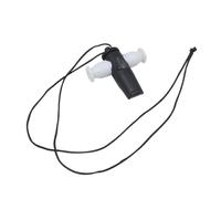 QUXVUIS Silbato de mano para percusión, instrumento musical latino para fiestas. orificios de sonido que ofrecen diferentes opciones tono. El agarre ayuda a evitar que se reviente. El cable del