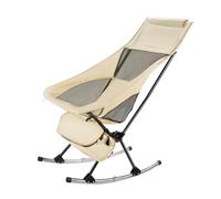 QUXVUIS Silla Mecedora para Acampar, Actividades al Aire Libre, Pesca, Respaldo para Mayor Comodidad, Silla Plegable Resistente, Taburete mecedor, Hamaca, Ligera, para Viajes y Senderismo.