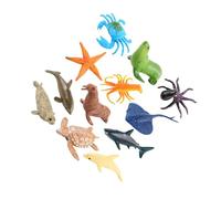 QUXVUIS Simulación Vida Modelo Animal Figuras Modelo Delfín Reconocer Formas Excelentes Detalles Niños Cuentos Accesorios Animal Figuras Tortuga Juguetes Decoración