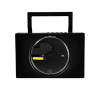 QUXVUIS Sonido de y Opciones de reproducción versátiles en Reproductores CD portátiles para el hogar. Reproductores CD para el hogar. Reproducción ABS, Negro