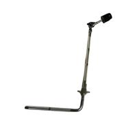 QUXVUIS Soporte de metal para platillos con brazo expansible, abrazadera para cencerro, estabilidad sólida, confiable y duradero, hecho para durar, soporte para batería