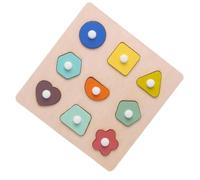 QUXVUIS Tablero de Agarre de para Madera para niños, Juguetes Digitales con Forma niñas, Aprendizaje Preescolar, reconocimiento Color, Rompecabezas educativos para Edades tempranas, Juguete a Juego