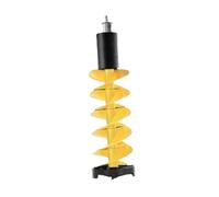 QUXVUIS Taladro de Hielo de aleación de Aluminio, Accesorios para Pesca en Hielo, diseñados para experiencias de Pesca rápida en Lagos, ríos, océanos, Mares, Lagos y ríos, Amarillo, 75 centímetros