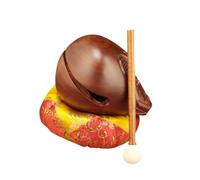 QUXVUIS Tambor de pez de Para madera Temple Block para niños y adultos. Sonido potente que mejora las habilidades musicales y una decoración vibrante para el hogar y la, 5 pulgadas
