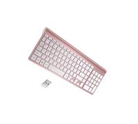 QUXVUIS Teclado inalámbrico de Escritura silenciosa, Delgado, Mini, Compacto, 4G, con conexión inalámbrica Estable, Experiencia de Escritura fácil, Teclado único, Plug & Play, ergonómico, Estable,