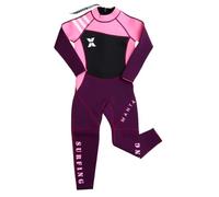 QUXVUIS Traje de Neopreno para niños de Manga Larga, Traje de baño de Cuerpo Entero, diseñado para Mantenerse abrigado Mientras Disfruta de los Deportes acuáticos en