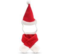 QUXVUIS Trajes de Invierno de Navidad Algodón de tamaño Mediano Ropa de tamaño pequeño Diadema Conjunto de Mascotas Familia Año Nuevo Decoraciones Mascotas, No.01