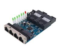 QUXVUIS Transceptor Profesional Múltiples Puertos Adaptador de Red de Modo único Velocidad rápida Convertidor Universal Accesorio Red