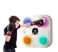 QUXVUIS Uniforme de kárate para niños Gi Que Involucra a los niños en un Entrenamiento lúdico Que destaca la máquina de Boxeo Musical con iluminación, Rosa