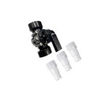 QUXVUIS Válvula desviadora de Piscina de 3 vías de plástico ABS 4517. Componente Esencial para una gestión eficiente del Agua. El Puerto se Puede Cerrar para Regular.